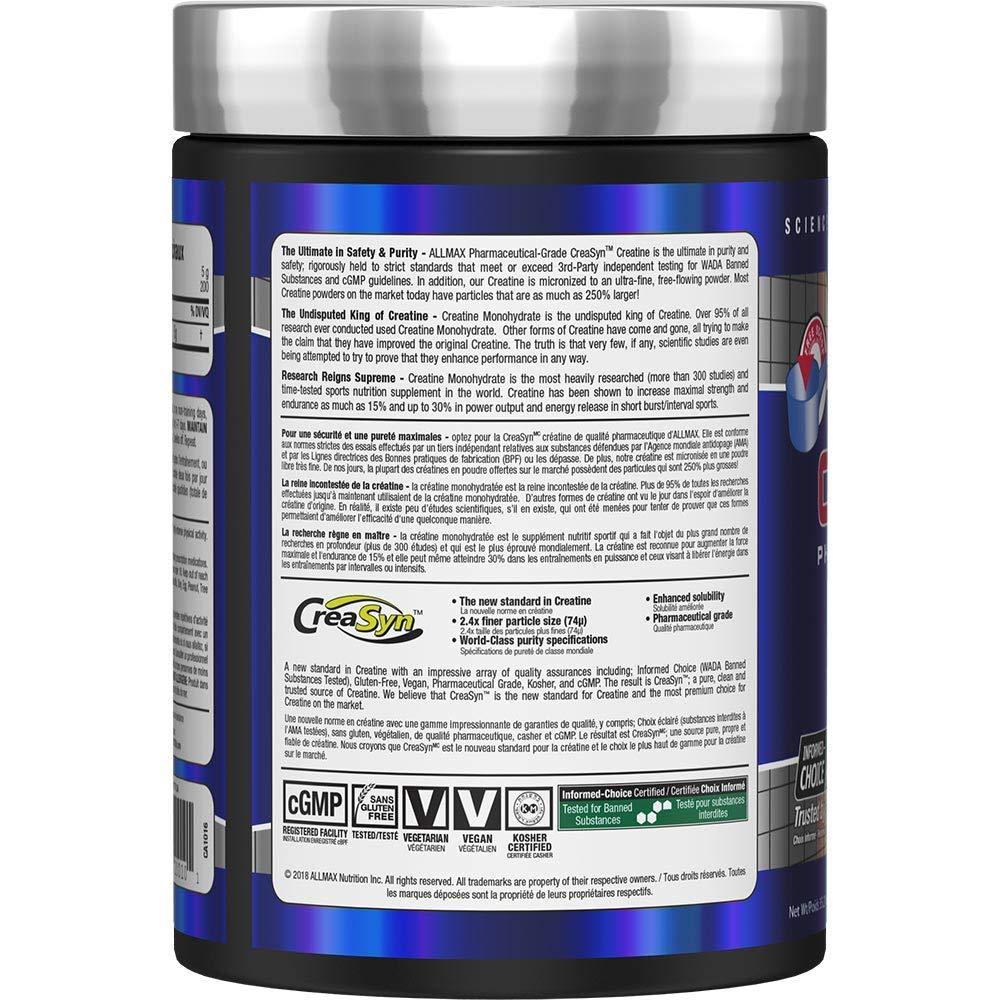 ALLMAX Nutrition, Creatine Powder, 400-1000g (80-200 sers) - Ultimate Sup Singapore