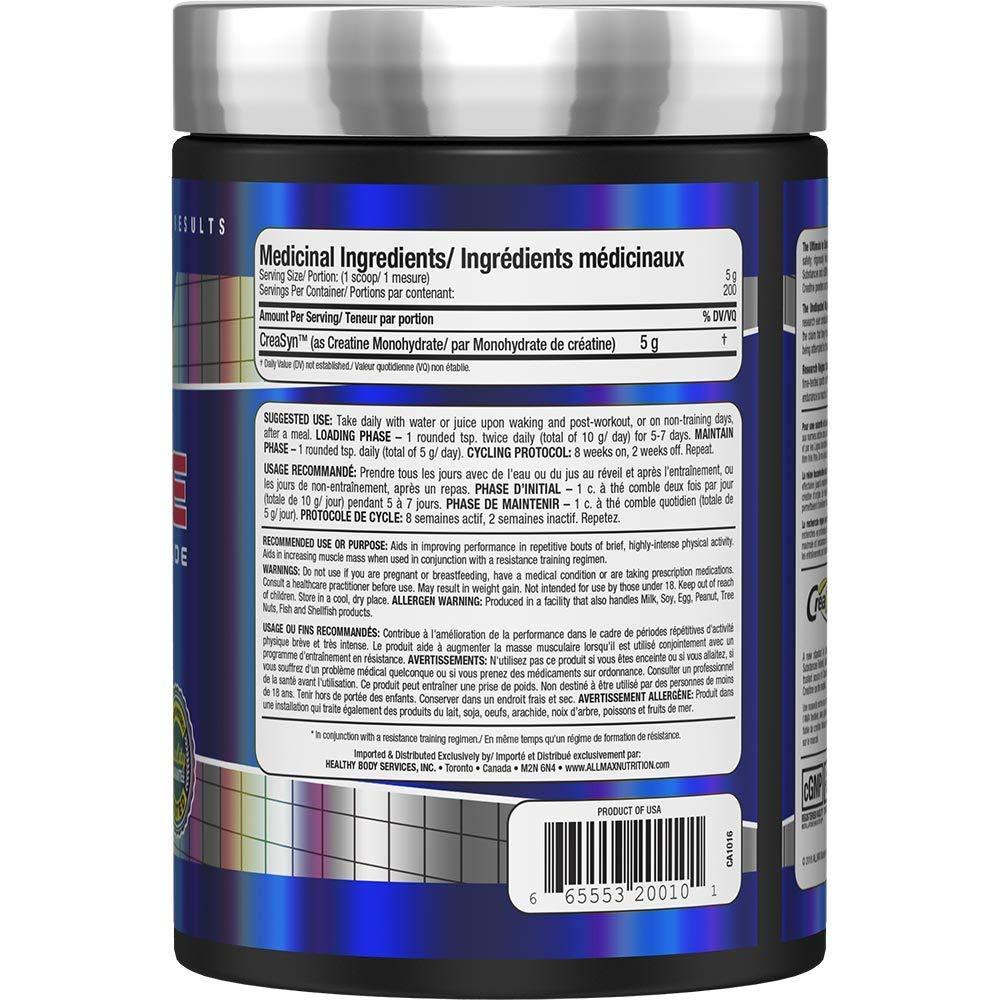 ALLMAX Nutrition, Creatine Powder, 400-1000g (80-200 sers) - Ultimate Sup Singapore