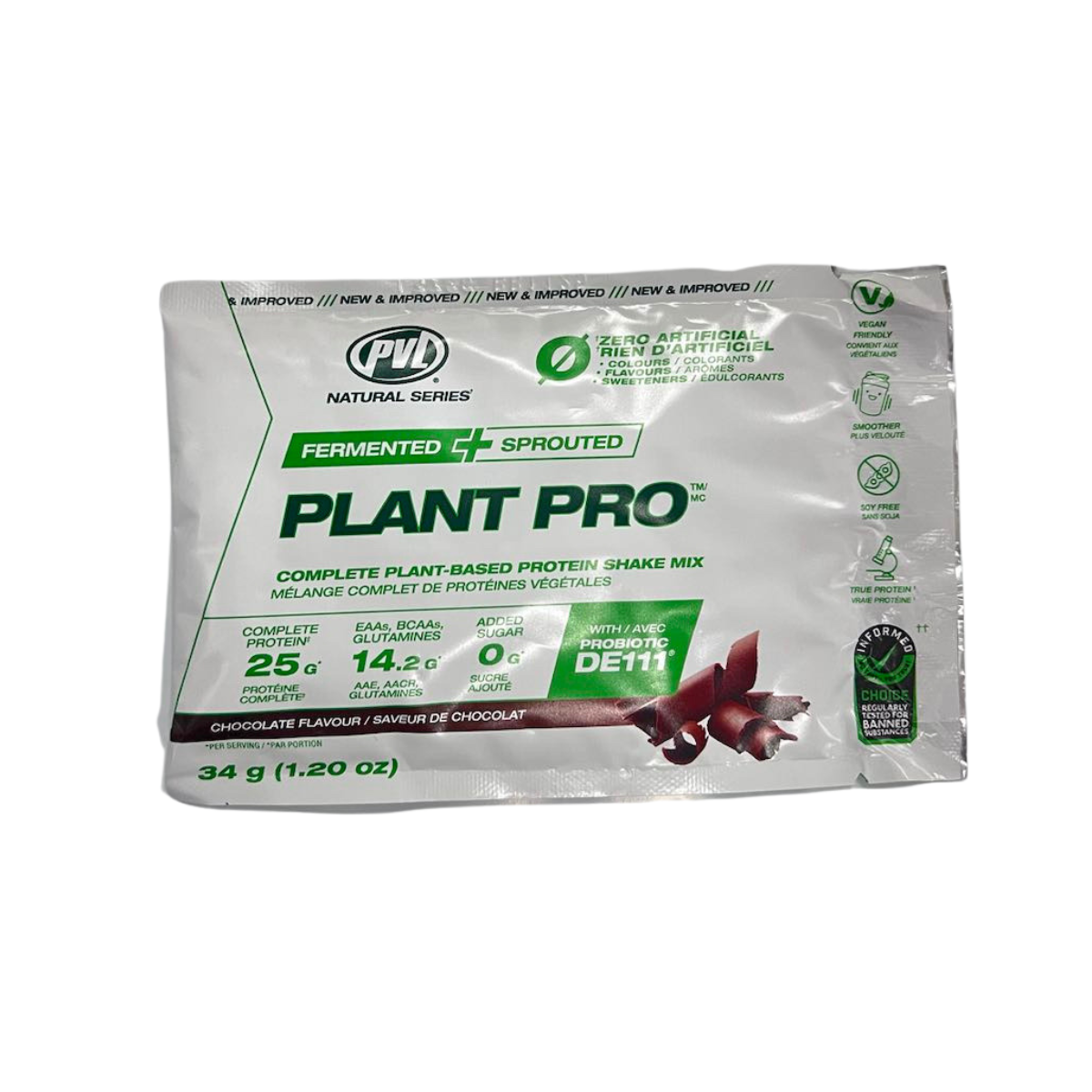 PVL, Plant Pro, Plant Based Protein Powder for Muscle Growth, Single Serve 34g - Ultimate Sup Singapore