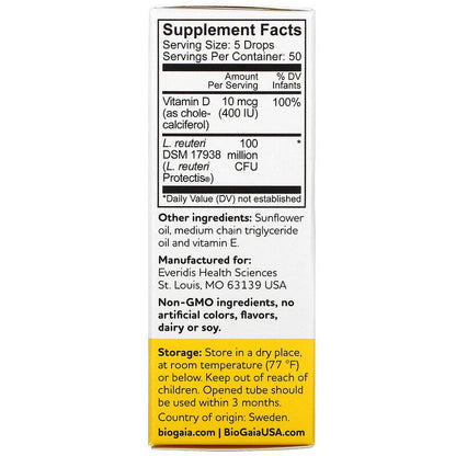 BioGaia, ProTectis, Baby Drops, 0.34 fl oz (10 ml) - (EXP  01/2024) - Ultimate Sup Singapore