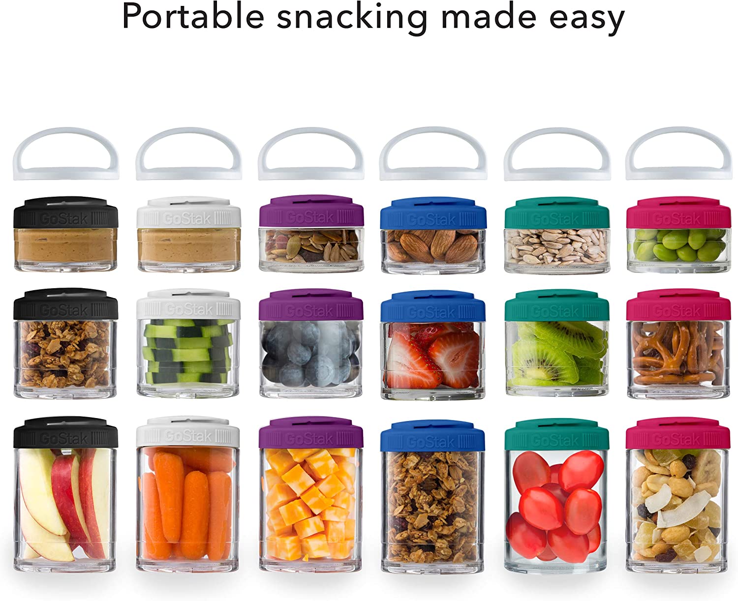 Blender Bottle, GOSTAK Starter Protein Powder Container, 4Pak - Ultimate Sup Singapore