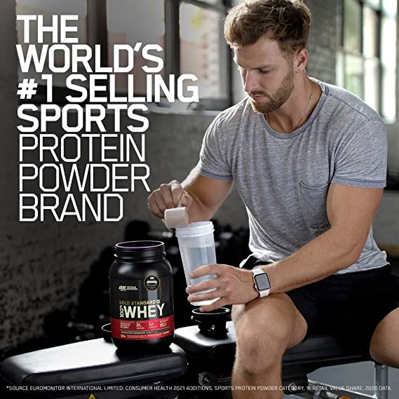 COMBO Optimum Nutrition Gold Standard 100% Whey Protein + Blender Bottle Classic V2 28oz - Ultimate Sup Singapore