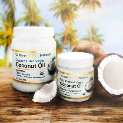 California Gold Nutrition, Coconut Oil, 16 fl oz - Ultimate Sup Singapore