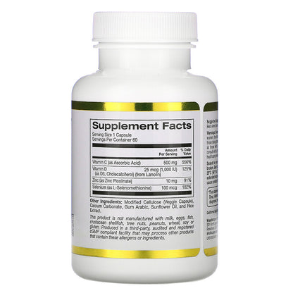 California Gold Nutrition, Immune 4, 60 Caps - Ultimate Sup Singapore