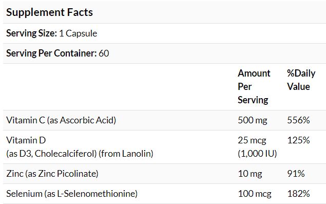 California Gold Nutrition, Immune 4, 60 Caps - Ultimate Sup Singapore