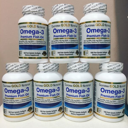 California Gold Nutrition, Omega-3, 100-240 Fish Gelatin Softgels - Ultimate Sup Singapore