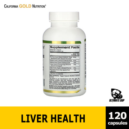 California Gold Nutrition, Silymarin Complex, Liver Health 300 mg, 120 Veggie Caps - Ultimate Sup Singapore