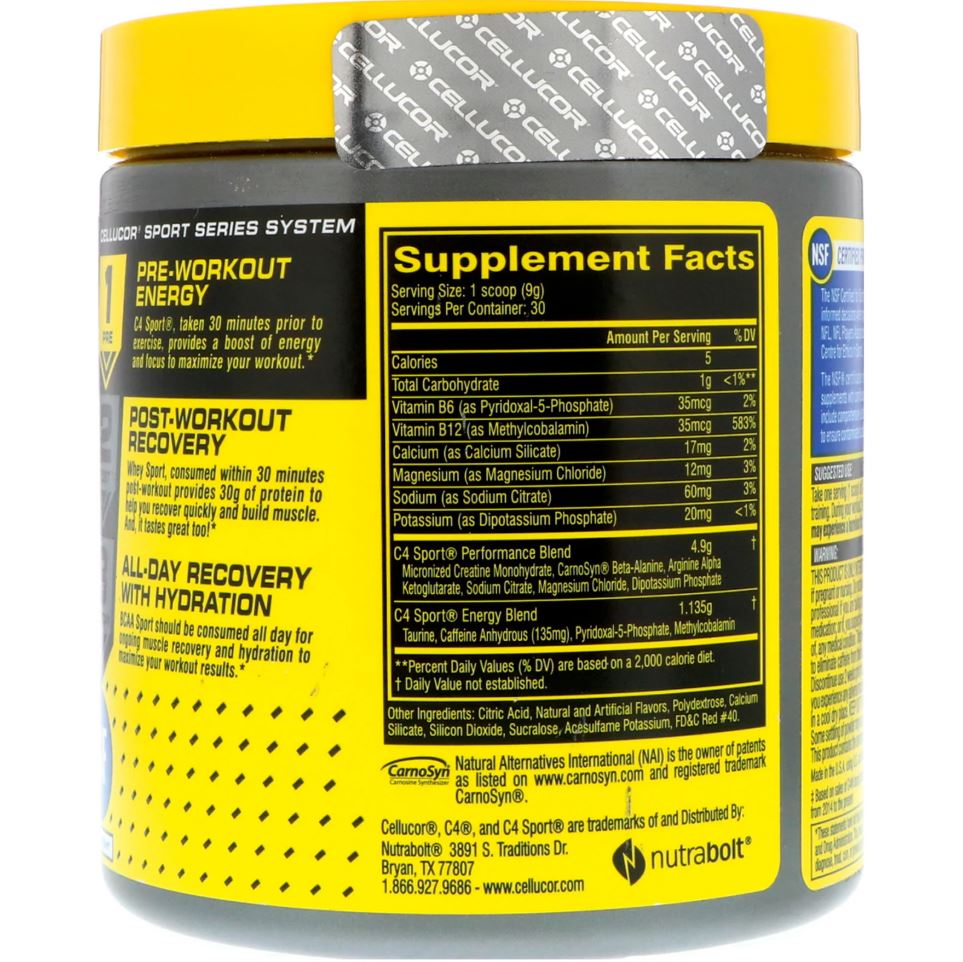 Cellucor, C4 Sport, 20-30 Sers - Ultimate Sup Singapore
