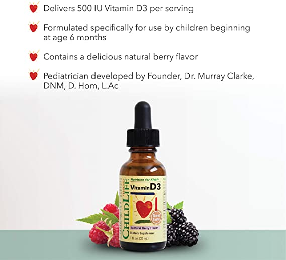 ChildLife, Vitamin D3, Natural Berry Flavor, 1 fl oz (30 ml) - Ultimate Sup Singapore