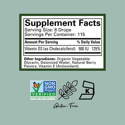 ChildLife, Vitamin D3, Natural Berry Flavor, 1 fl oz (30 ml) - Ultimate Sup Singapore