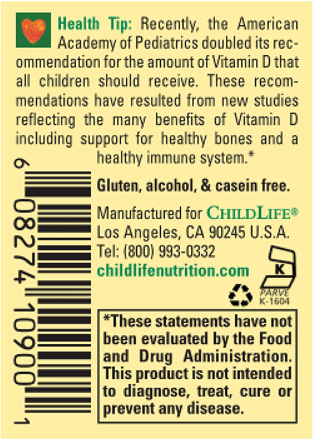 ChildLife, Vitamin D3, Natural Berry Flavor, 1 fl oz (30 ml) - Ultimate Sup Singapore