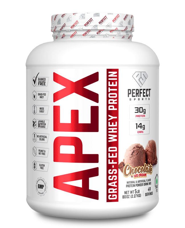 Perfect Sports Apex Grass-Fed 100% Pure Whey Protein Concentrate | No Artificial Colors, Dyes or Fillers | Peanut & Nut - Ultimate Sup Singapore