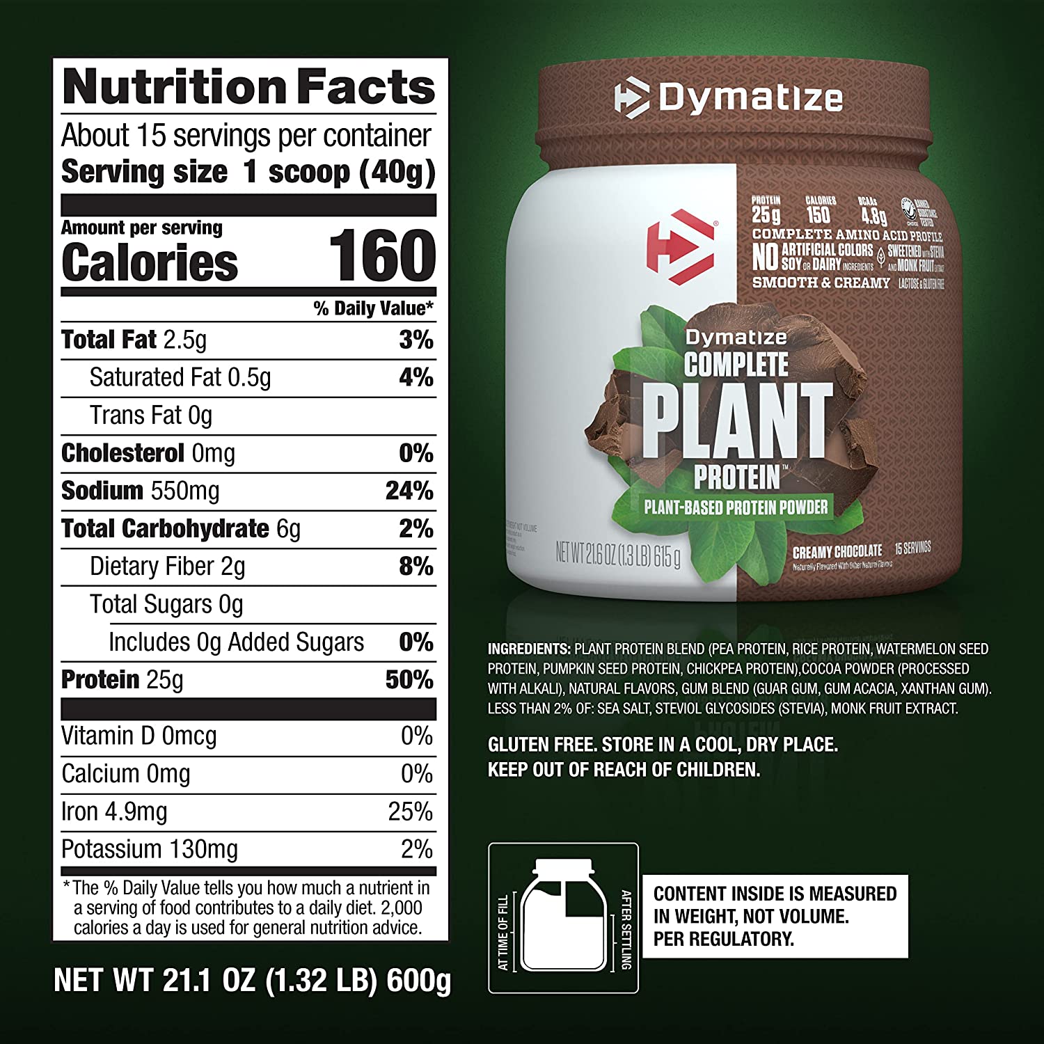 Dymatize Nutrition, Complete Plant Protein, 15 Sers - Ultimate Sup Singapore
