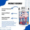 Glaxon Plasm Surge, Americanade Flavour, Pre Workout, Nitric Oxide, L-Citrulline & L-Arginine, Dietary Supplement, 21 Servings - Ultimate Sup Singapore