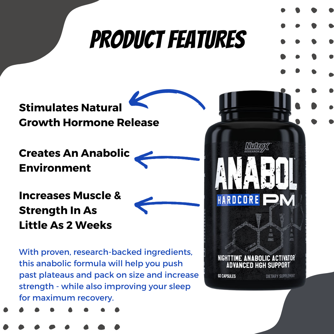 Nutrex Anabol Hardcore PM 60 Capsules - Ultimate Sup Singapore