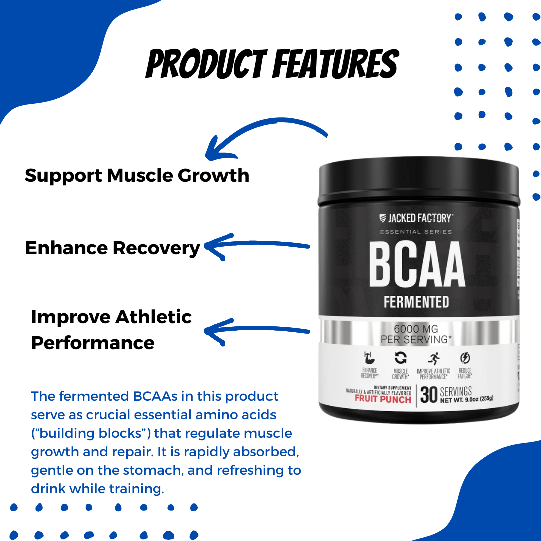 Jacked Factory, BCAA Fermented, 30 Servings - Ultimate Sup Singapore