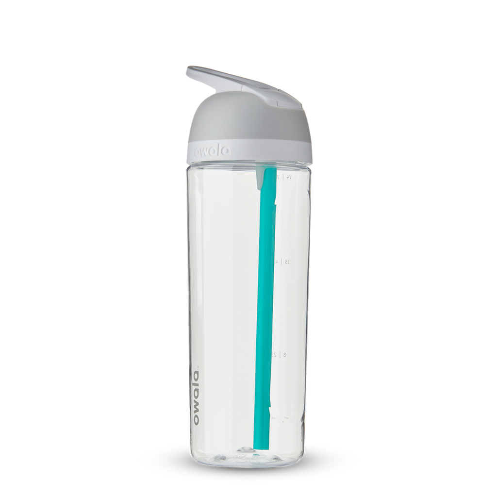  Owala FreeSip Clear Tritan Plastic Water Bottle with