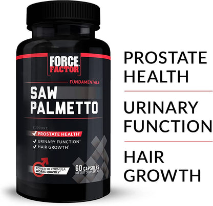 Force Factor, Saw Palmetto, Prostate, Prostate Supplement, Promote Hair Growth, 60 Capsules - Ultimate Sup Singapore