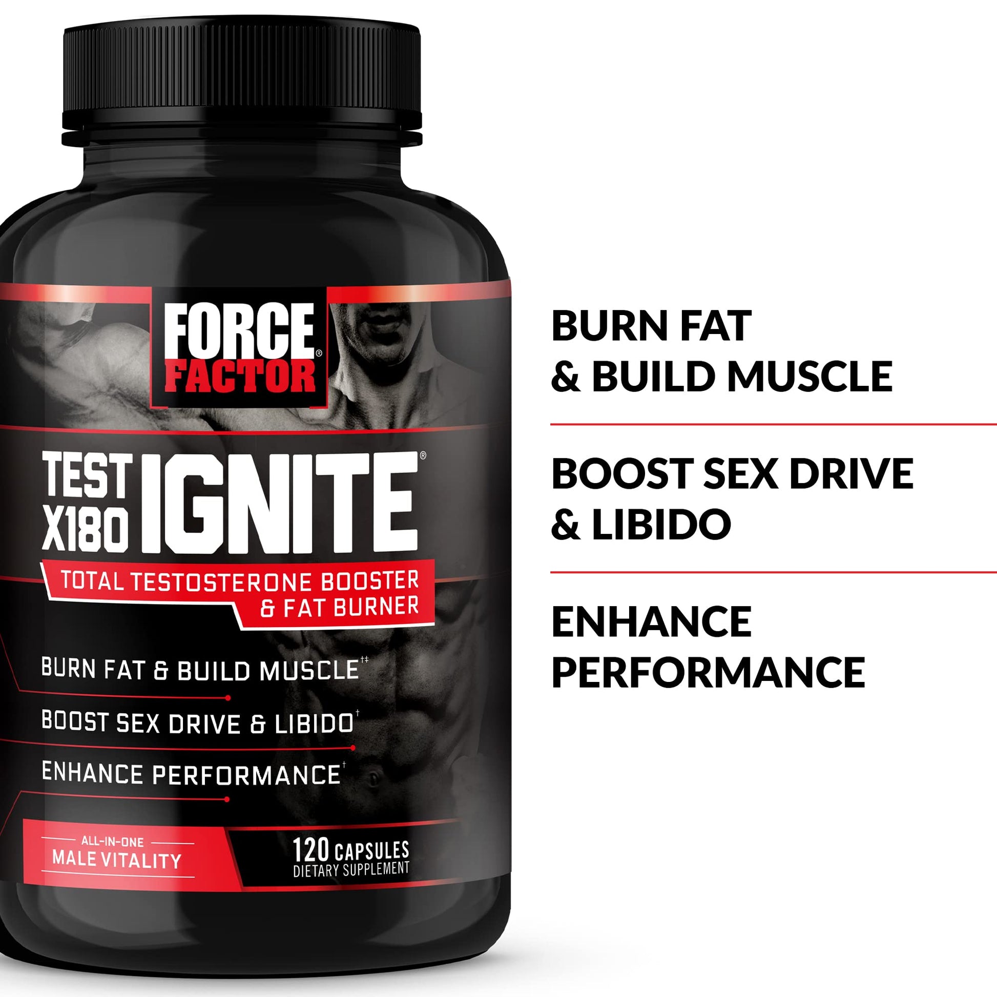 Force Factor, Test X180 Boost, 60-120 Tabs/Caps - Ultimate Sup Singapore