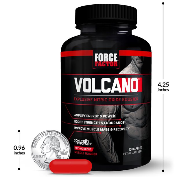 Force Factor, Volcano Pre Workout, 120 Caps - Ultimate Sup Singapore