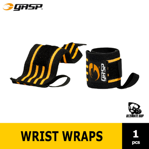 GASP Hardcore Wrist Wraps | Weight Lifting Wrist Protection & Stability, One Size - Ultimate Sup Singapore