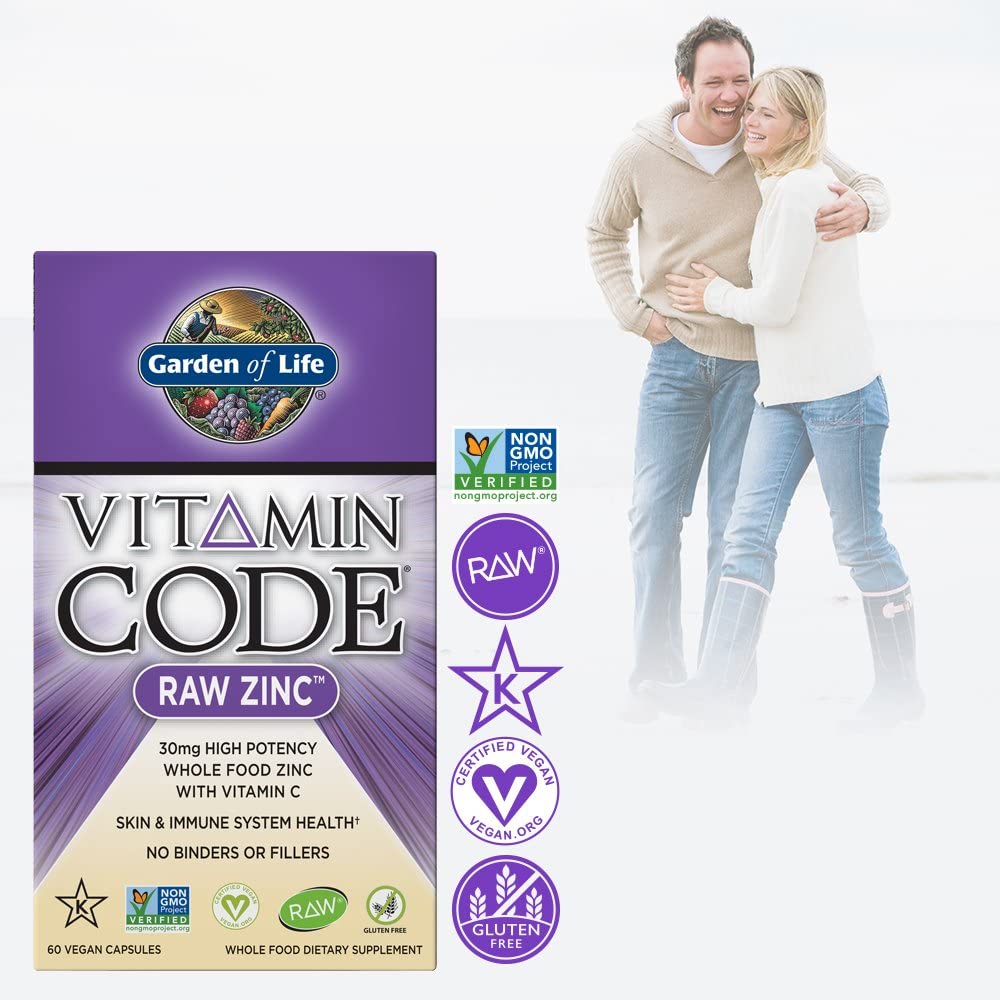 Garden of Life, Vitamin Code, RAW Zinc, 60 Vegan Capsules - Ultimate Sup Singapore