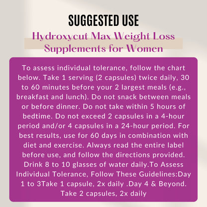 Hydroxycut, Max For Women, 60 Liquid Caps - Ultimate Sup Singapore