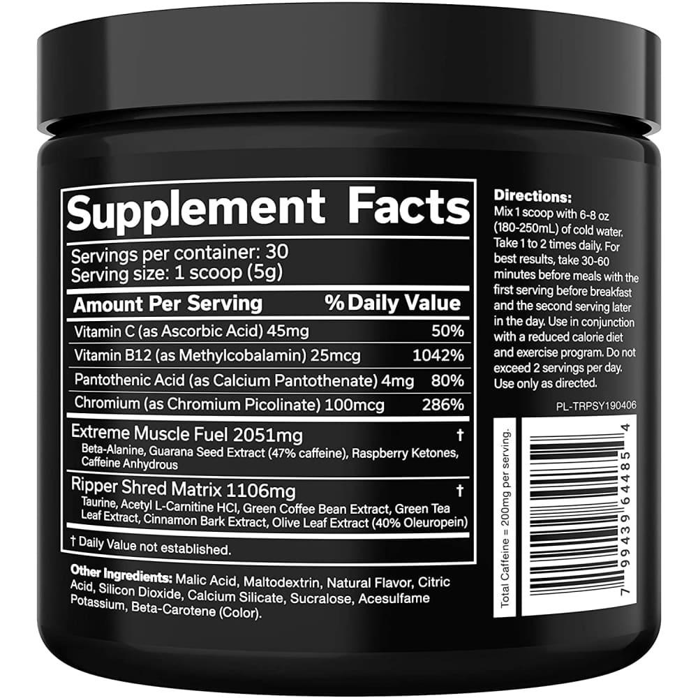 JNX Sports, The Ripper Fat Burner, 0.33 lb (150 g) - Ultimate Sup Singapore