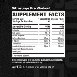 Jacked Factory, Nitrosurge Shred/ Pre Workout, 30 Sers - Ultimate Sup Singapore