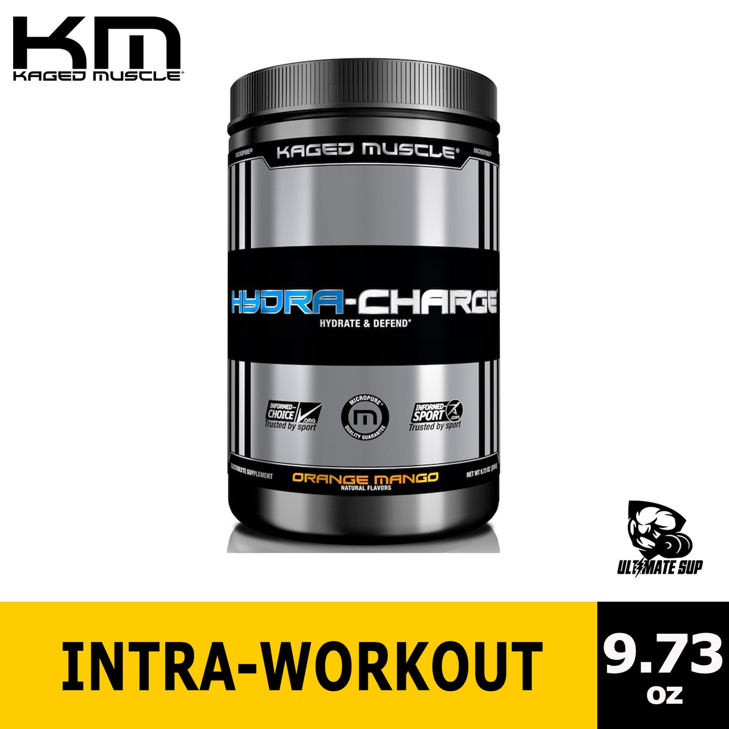 Kaged Muscle, Hydra-Charge | Hydrate & Defend Before, During, After intense training 276 g - Ultimate Sup Singapore