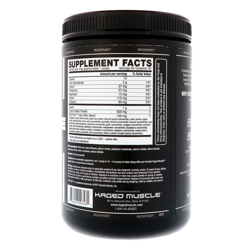 Kaged Muscle, Hydra-Charge | Hydrate & Defend Before, During, After intense training 276 g - Ultimate Sup Singapore