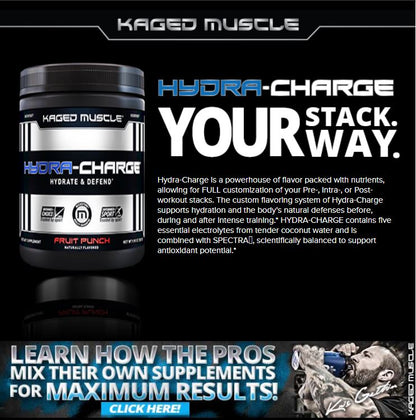 Kaged Muscle, Hydra-Charge | Hydrate & Defend Before, During, After intense training 276 g - Ultimate Sup Singapore