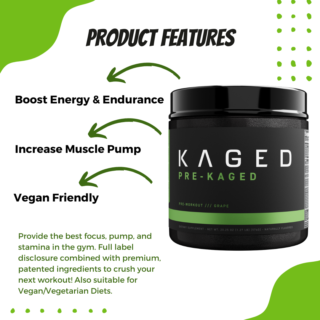 Kaged Muscle, Pre-Kaged, 1.41 lbs (640 g) - Ultimate Sup Singapore