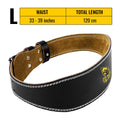 Ultimate Sup, Leather Weight Lifting Belt, 3 Sizes - Ultimate Sup Singapore