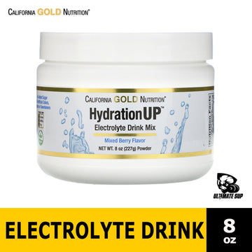 California Gold Nutrition, HydrationUP, Electrolyte Drink Mix Powder - Ultimate Sup Singapore