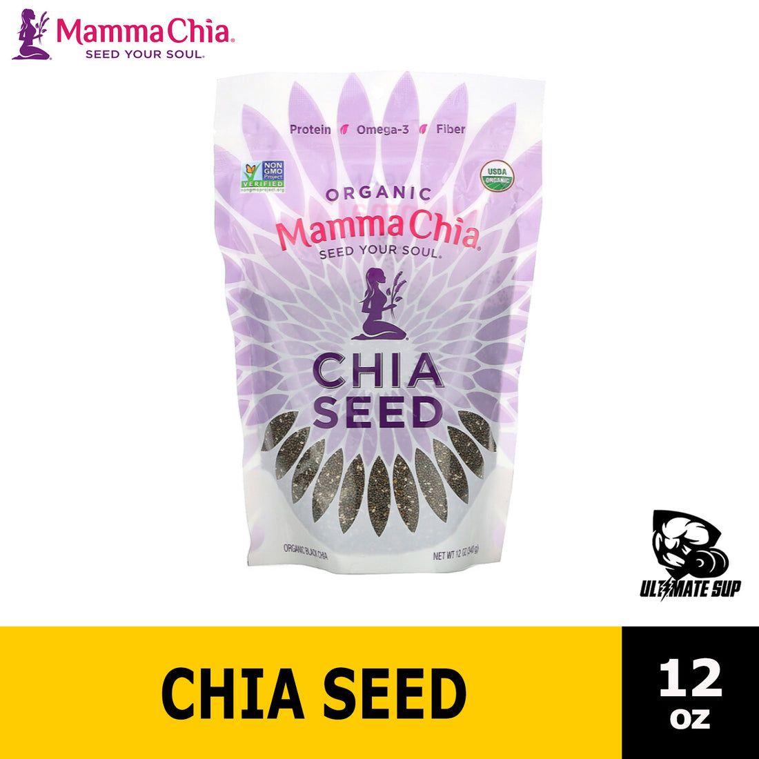 Mamma Chia, Organic Chia Seed, 12 oz (340 g) - Ultimate Sup Singapore