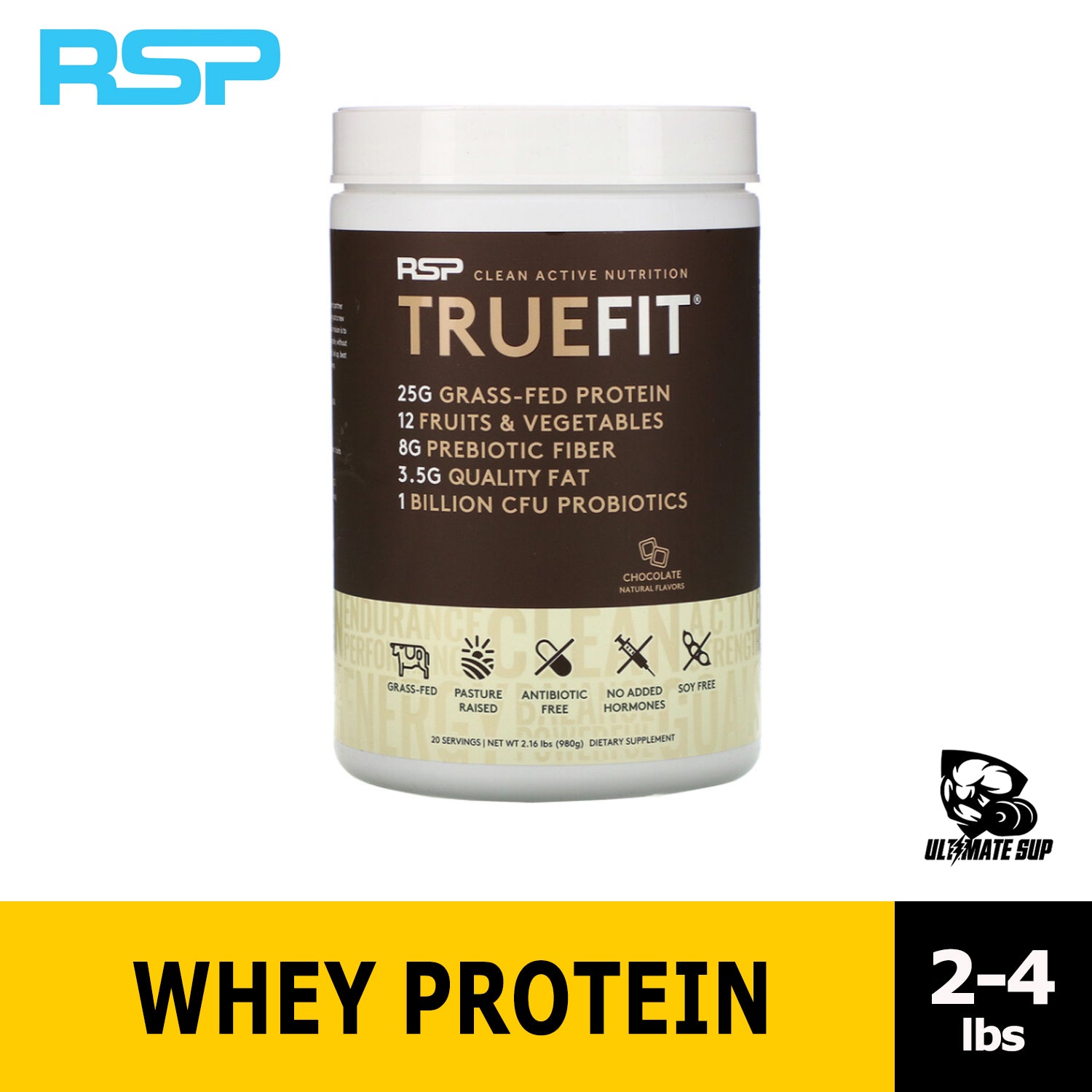 RSP Nutrition, TrueFit Meal Replacement, Grass-Fed Whey Protein - Ultimate Sup Singapore