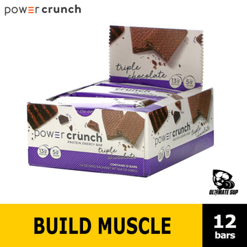 Power Crunch, Protein Bar Energy, Protein Worth Craving, High Protein, 3-12 Energy Bar, 40g Each, 13g Protein - Ultimate Sup Singapore