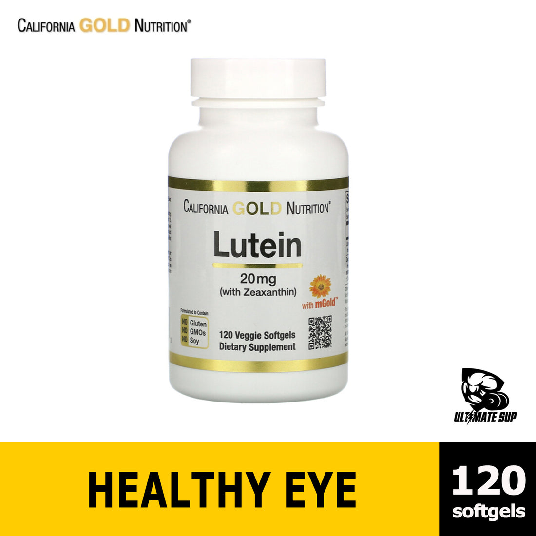 California Gold Nutrition, Lutein with Zeaxanthin, 20 mg, 120 Veggie Softgels - Ultimate Sup Singapore