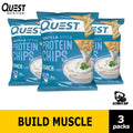 Quest Nutrition, Protein Chips, 3 Packs - 8 Packs, 32g Each - Ultimate Sup Singapore