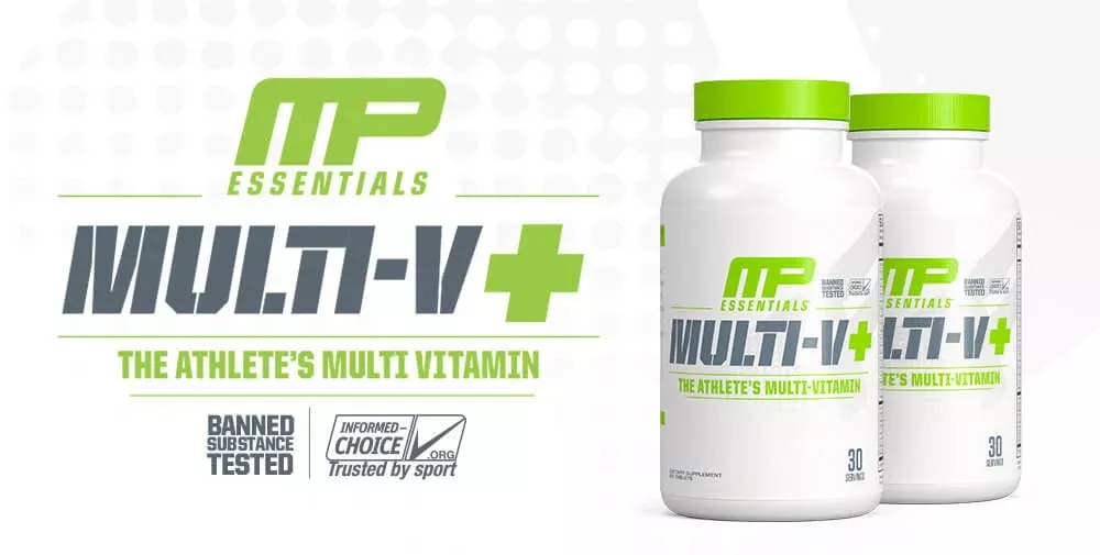 MusclePharm Multi-V+, Multivitamin, Vitamin C A B & Magnesium, Immune & Joint Supplement, 30 Servings - Ultimate Sup Singapore