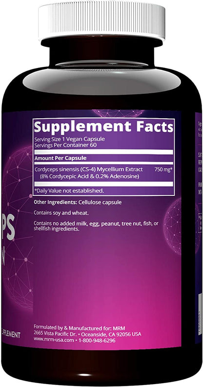 MRM Cordyceps CS4 Strain Immune | 60 Vegetarian Capsules - Ultimate Sup Singapore