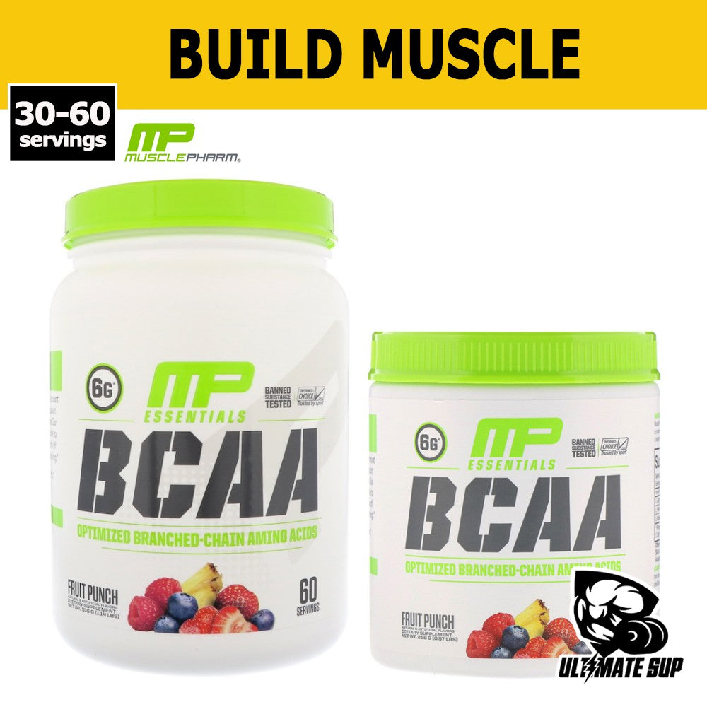 MusclePharm, BCAA Essentials, 30-60sers - Ultimate Sup Singapore