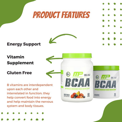 MusclePharm, BCAA Essentials, 30-60sers - Ultimate Sup Singapore