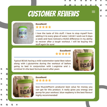 MusclePharm, BCAA Essentials, 30-60sers - Ultimate Sup Singapore