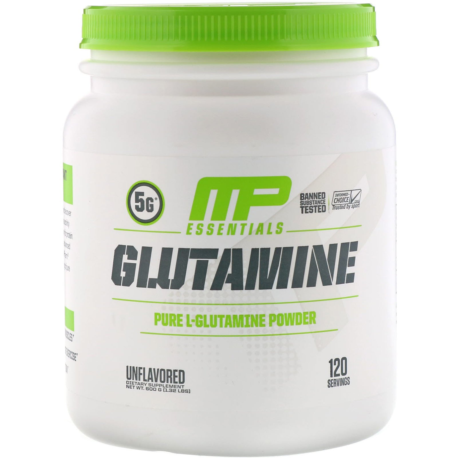 MusclePharm, Glutamine Essentials, 600g (120 sers) - Ultimate Sup Singapore