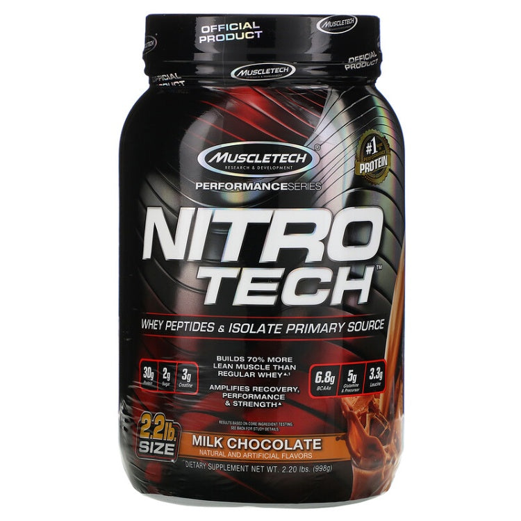 MuscleTech, NitroTech Whey Protein, 2-4lbs - Ultimate Sup Singapore