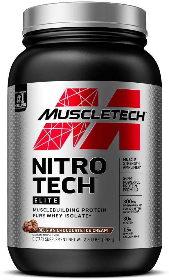 Muscletech, Nitro Tech Elite, 2.21 lbs (1 kg) - Ultimate Sup Singapore