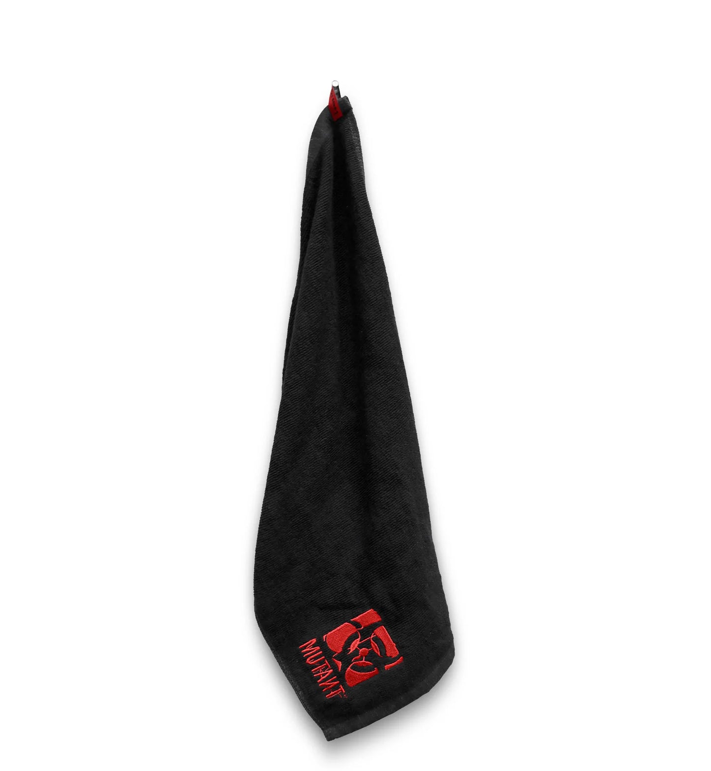 Mutant, Black Towel, Red Modified Biohazard Logo, 100% cotton - Ultimate Sup Singapore