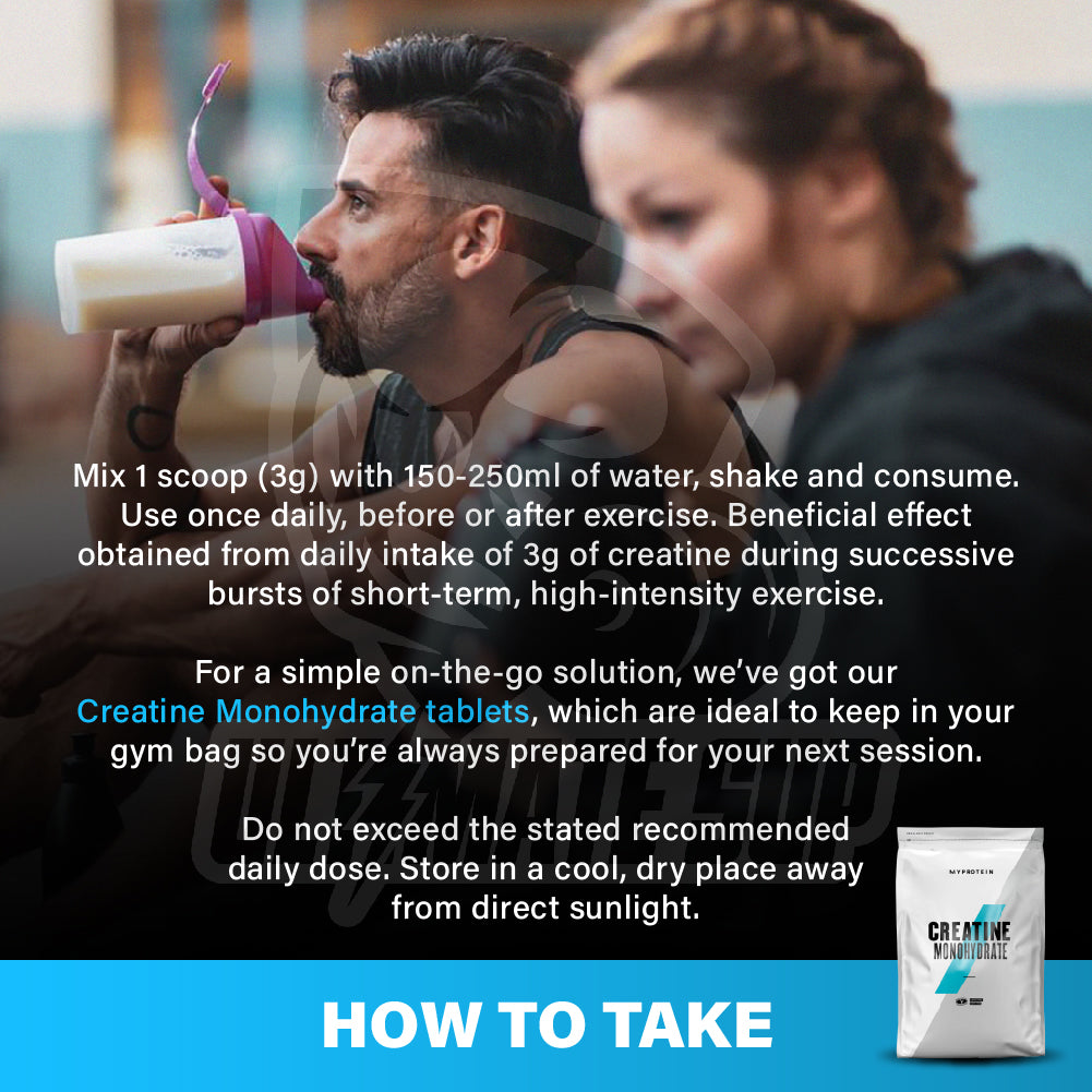 Myprotein, Creatine Monohydrate Powder 0.25-1kg - Ultimate Sup Singapore